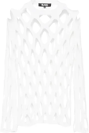 Comme des Garçons Open-knit mesh jumper