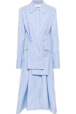 Jil Sander Striped midi dress
