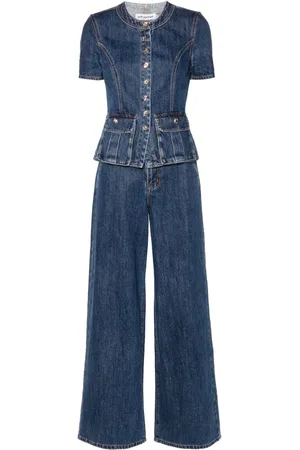 Self-Portrait Denim trouser set