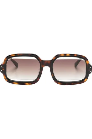 HENRIK VIBSKOV Olga rectangle-frame sunglasses