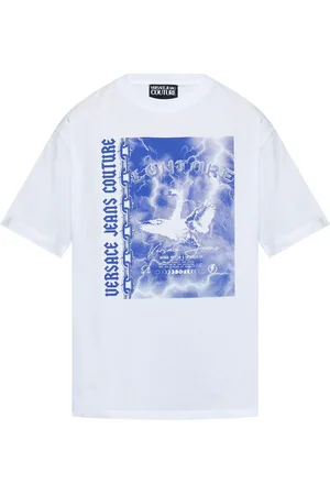 VERSACE Graphic-print cotton T-shirt