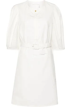 Chloé Pintuck-detail midi dress