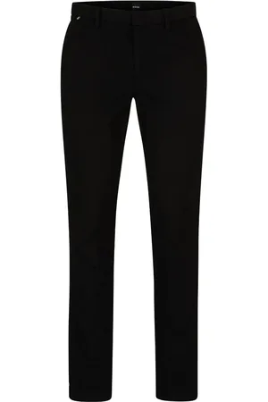 HUGO BOSS Logo-appliqué slim-cut trousers