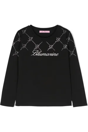MISS BLUMARINE Logo-print T-shirt