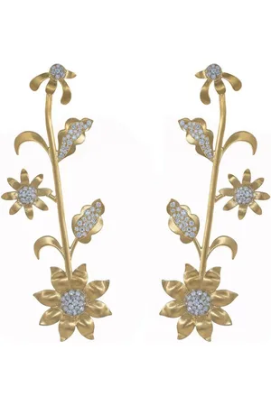 Irene Neuwirth 18kt yellow Golden Blossom earrings