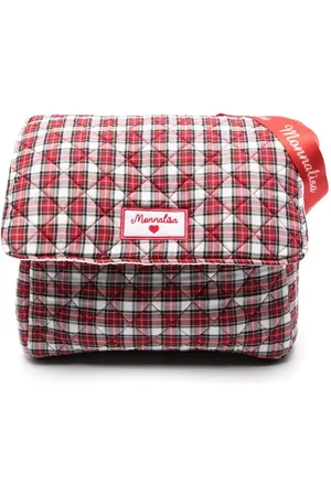 MONNALISA Tartan quilted changing bag