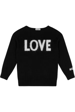 Moschino Intarsia-knit logo jumper
