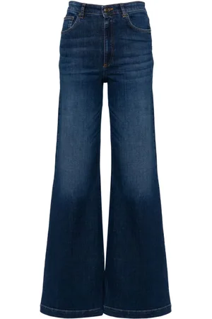 Twin-Set Logo-engraved buttons jeans