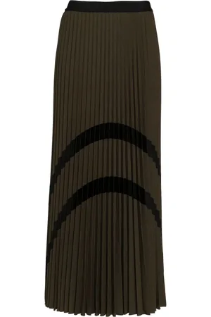 PIERANTONIO GASPARI Plissé midi skirt