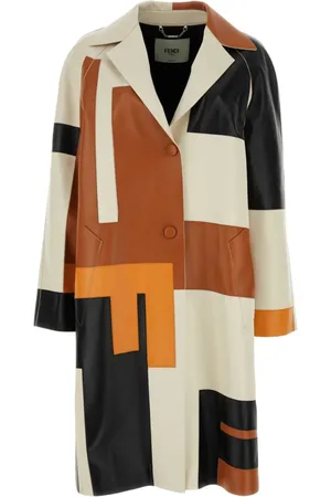 Fendi Geometric-print overcoat