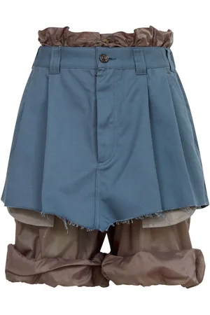 Maison Margiela Colour-block layered skorts