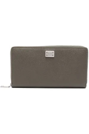Dolce & Gabbana Dauphine logo-plaque leather wallet