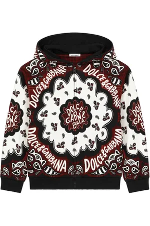 Dolce & Gabbana Bandana-print zip-up hoodie
