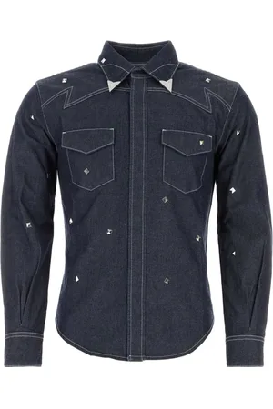 MCM Stud detailed denim shirt