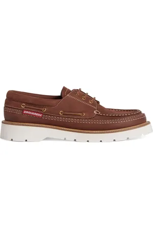Dsquared2 Lace-up leather boat shoes