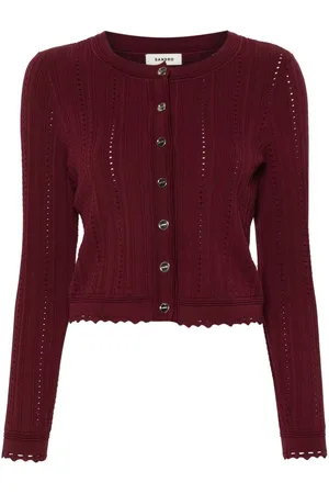 Sandro Twisted-knit cardigan