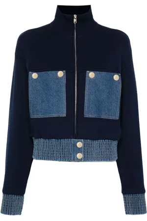 Sandro Panelled bomber jacket