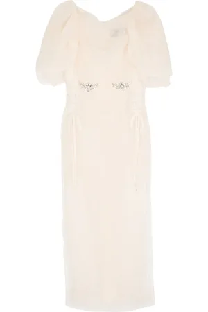 Simone Rocha Crystal-embellished midi dress