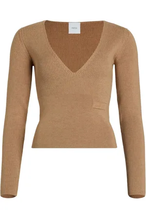 Patou V-neck ribbed sweater
