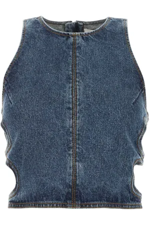 Chloé Zip-fastened denim tank top