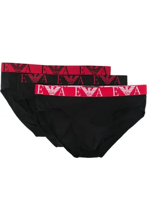 Emporio Armani Logo-waistband briefs (pack of three)