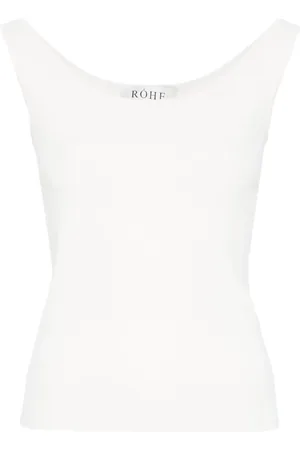 Rohe Off-shoulder knitted top
