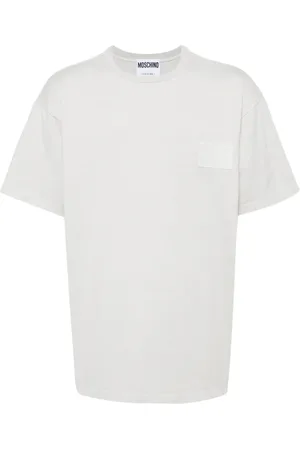 Moschino Logo-patched cotton T-shirt