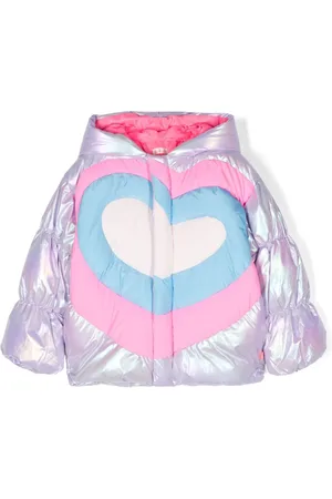 Billieblush Heart motif padded jacket