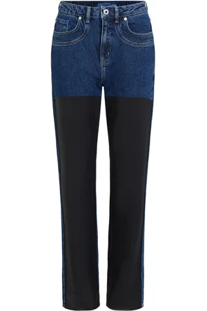 Karl Lagerfeld Colour-block high-rise jeans