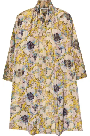 CARINE GILSON Floral-print taffeta robe