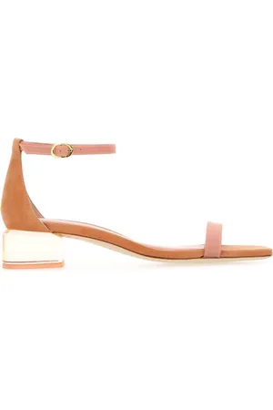 Stuart Weitzman 35mm Lucite NudistCurve sandals