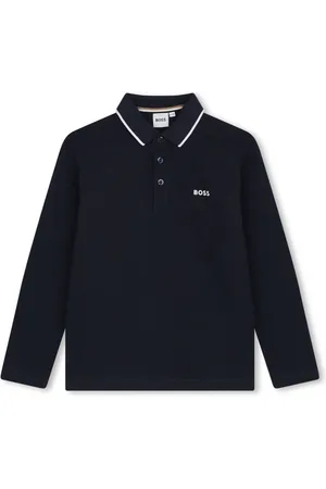 HUGO BOSS Logo-print piqué-weave polo shirt