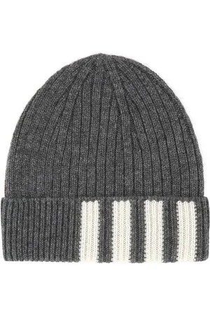 Thom Browne Cashmere ribbed-knit beanie