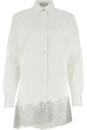 J.W.Anderson Crystal-embellished cotton shirtdress