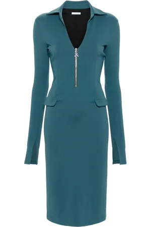 Patrizia Pepe Logo-charm midi dress