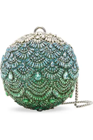Oscar de la Renta Billiard crystal-embroidered bag