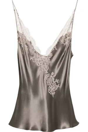 CARINE GILSON V-neck silk camisole