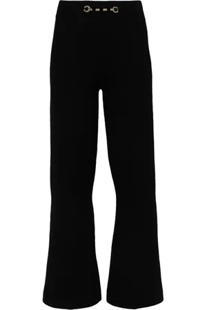Twin-Set Logo-plaque trousers