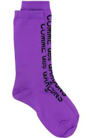 Comme des Garçons Logo-intarsia socks
