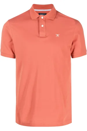 Hackett Logo-embroidered piqué cotton polo shirt