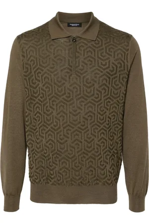Stefano Ricci Patterned-jacquard polo shirt