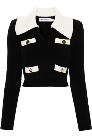 Self-Portrait Cropped sweater
