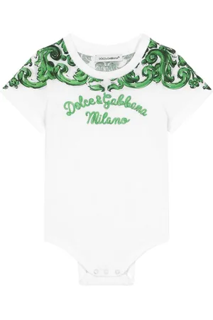 Dolce & Gabbana Majolica-print cotton bodysuit