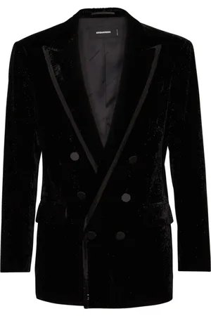 Dsquared2 Velvet double-breasted blazer