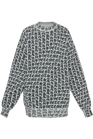 Vetements Logo-intarsia sweater