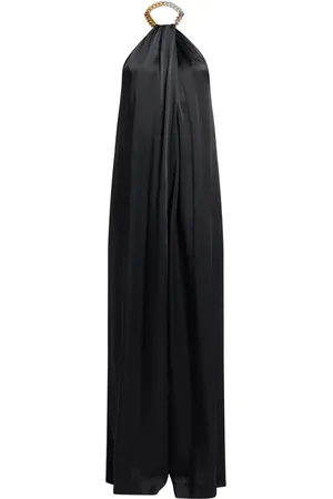 Stella McCartney Chain halterneck satin jumpsuit