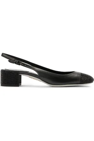 RENE CAOVILLA 40mm Kristen slingback pumps