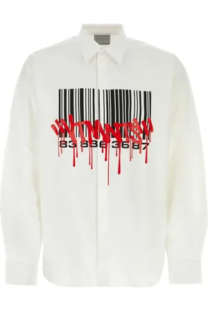 VTMNTS Graphic-logo-print cotton shirt