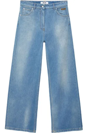 Msgm Low-rise wide-leg jeans