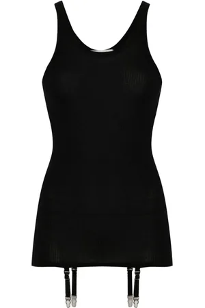 LEMAIRE Suspenders-detail seamless tank top